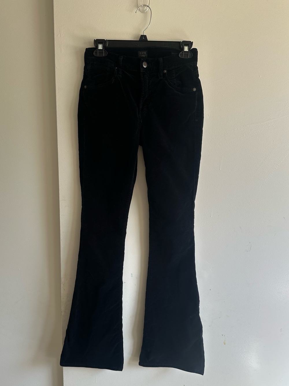 Citizens Of Humanity Black Corduroy Flare Jeans Highrise Flare